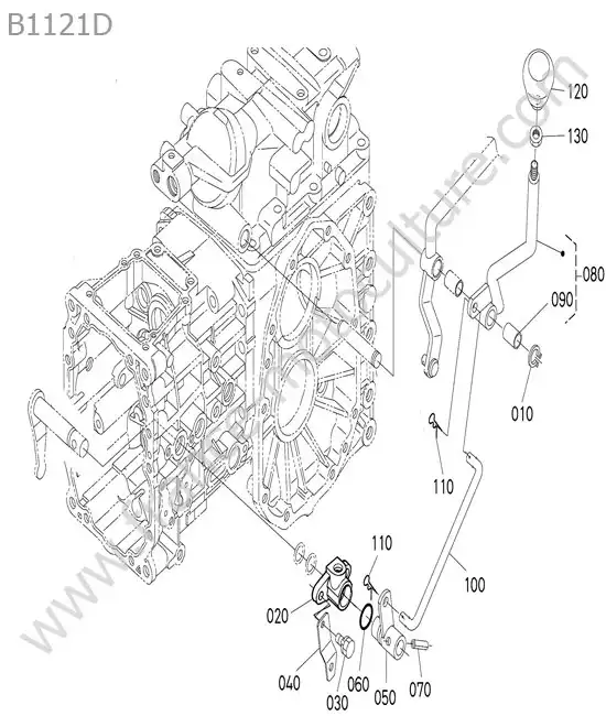 Levier vitesses pdf KUBOTA B1121