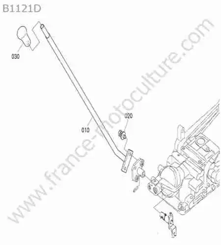 KUBOTA - B1121 : Levier distributeur