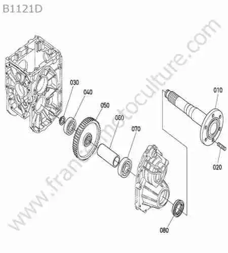 KUBOTA - B1121 : Pont arriere
