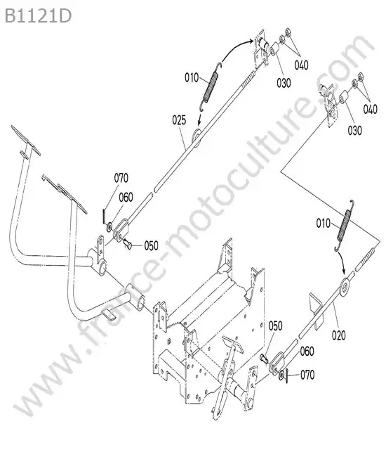 Commande freins KUBOTA B1121
