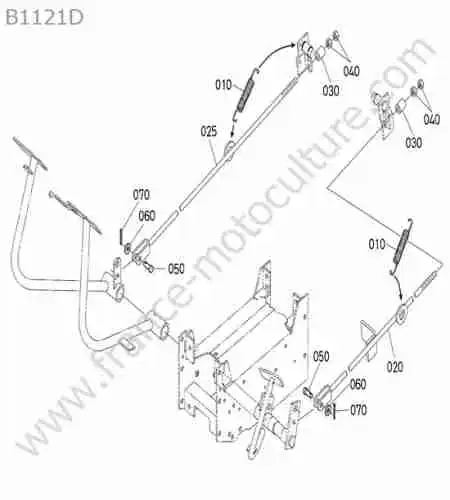 KUBOTA - B1121 : Commande freins