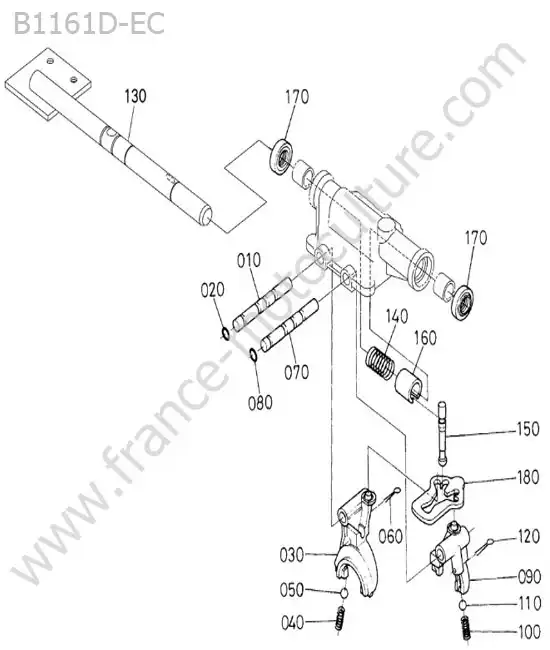 Fourchette vitessses KUBOTA B1161