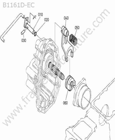 KUBOTA - B1161 : Fourchette differentiel