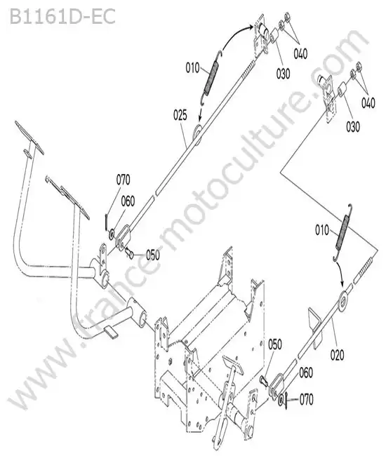 Commande frein KUBOTA B1161