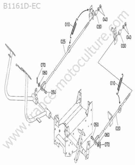KUBOTA - B1161 : Commande frein