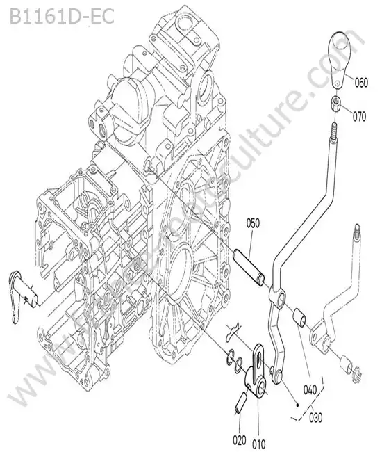 Levier vitesses KUBOTA B1161