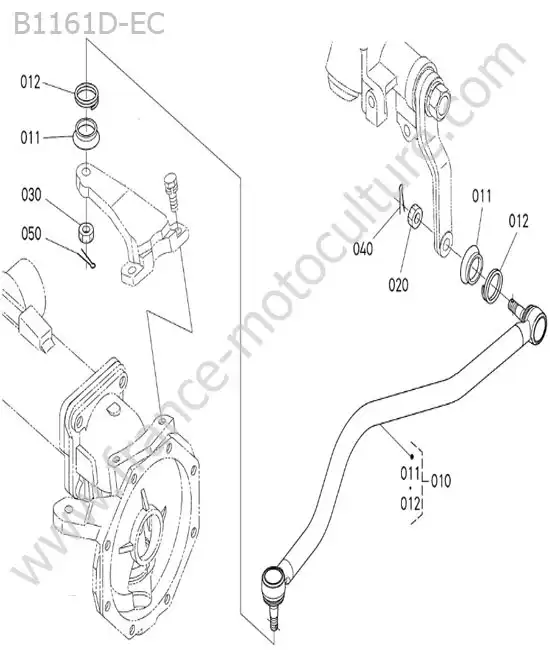 Biellette direction KUBOTA B1161