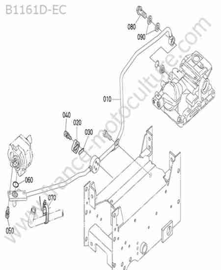 KUBOTA - B1161 : Circuit refoulement