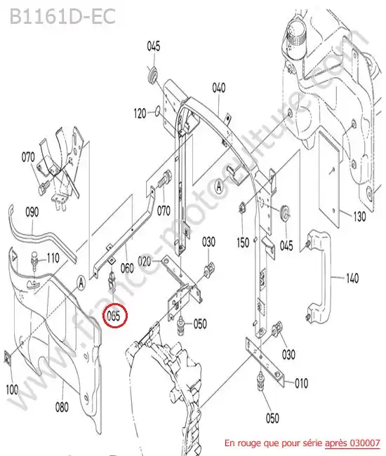 Pilier KUBOTA B1161