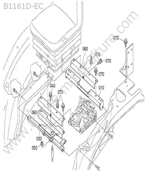 Support siege KUBOTA B1161