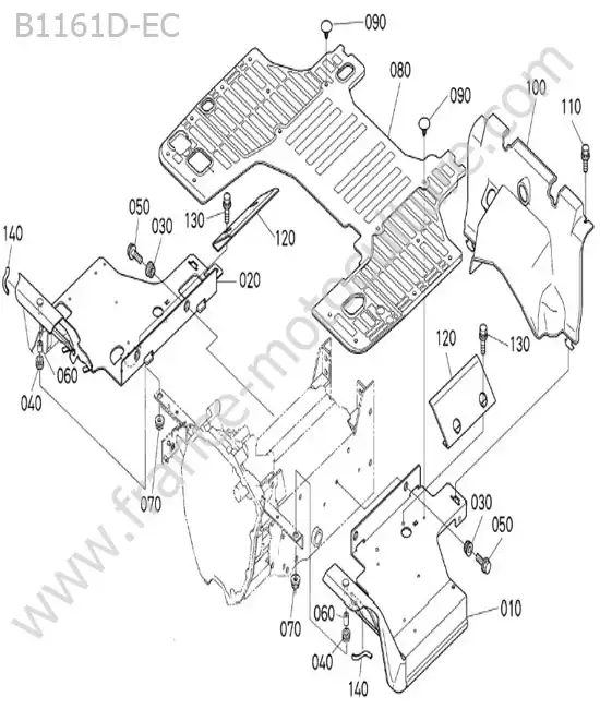 Marchepied KUBOTA B1161