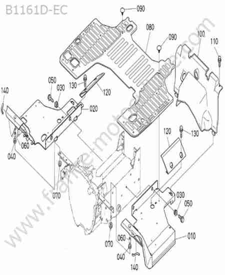 KUBOTA - B1161 : Marchepied
