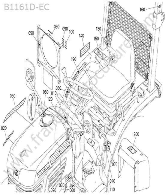 Etiquettes KUBOTA B1161