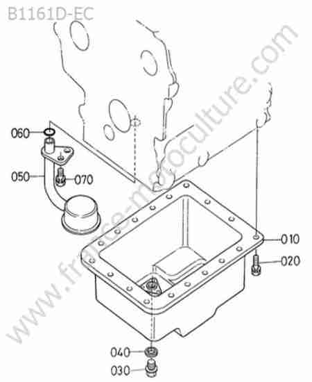KUBOTA - B1161 : Carter huile
