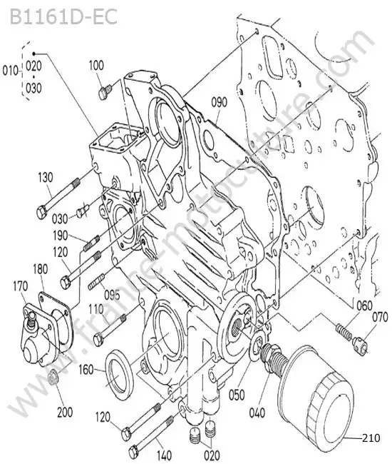 Carter de distribution KUBOTA B1161