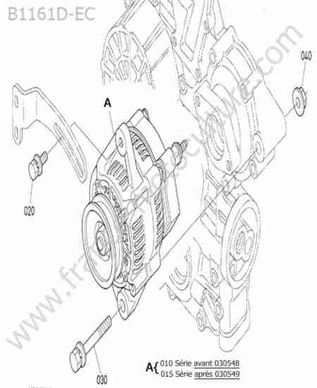 KUBOTA - B1161 : Alternateur