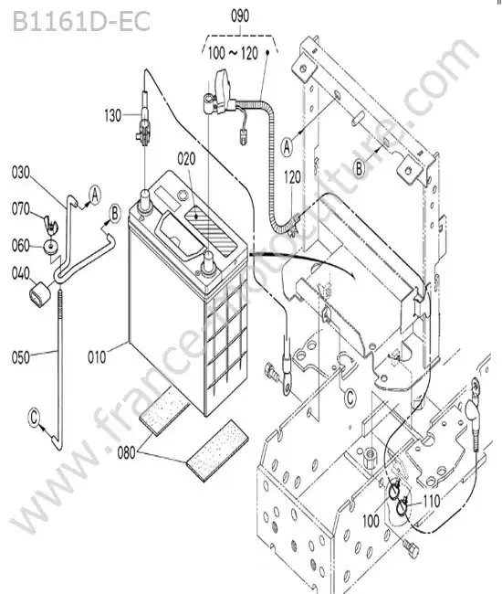 Batterie KUBOTA B1161