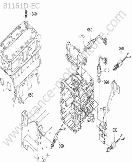 KUBOTA - B1161 : Contacteurs securite
