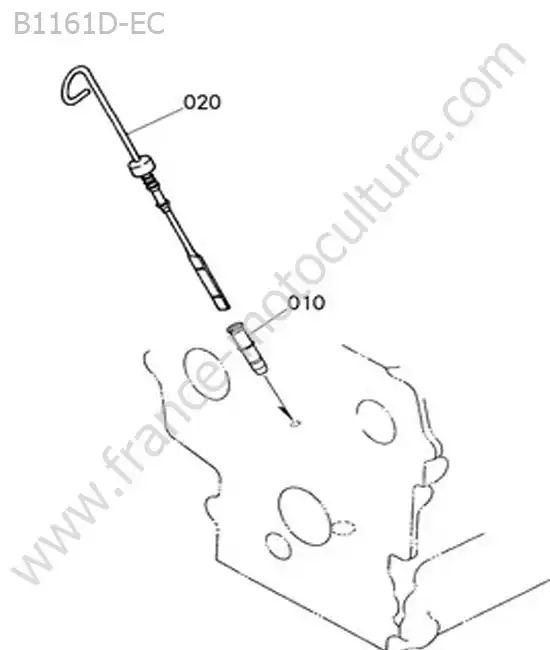 Jauge huile KUBOTA B1161