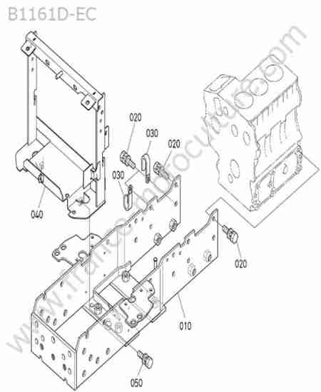 KUBOTA - B1161 : Chassis avant