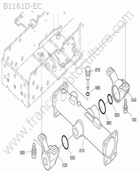 KUBOTA - B1161 : Carter essieu avant
