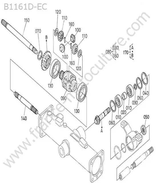 Differentiel avant KUBOTA B1161
