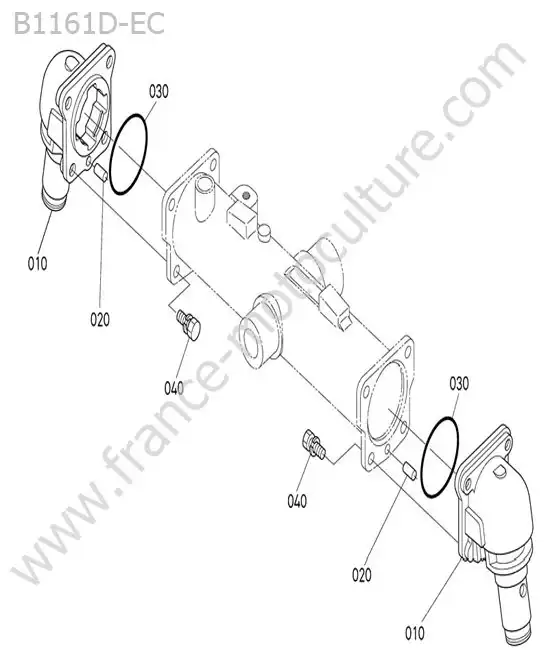 Carter pont avant KUBOTA B1161