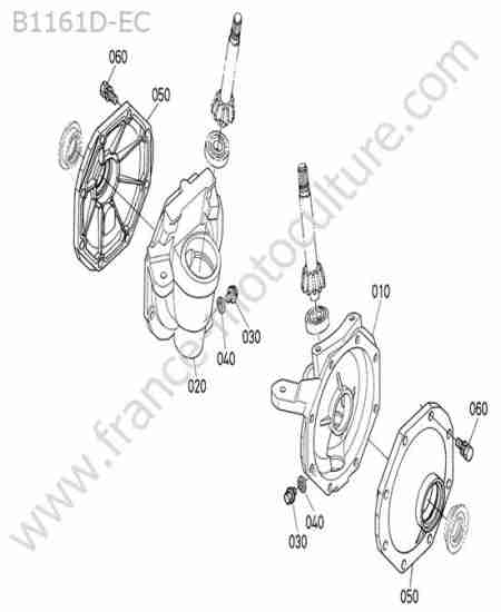 KUBOTA - B1161 : Carter reducteur avant