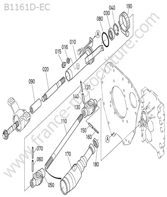 Cardan transmission KUBOTA B1161