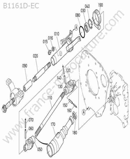 KUBOTA - B1161 : Cardan transmission