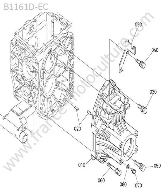 Carter pont arriere gauche KUBOTA B1161