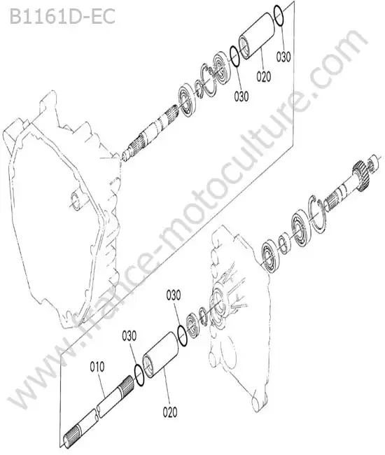 Arbre transmission KUBOTA B1161