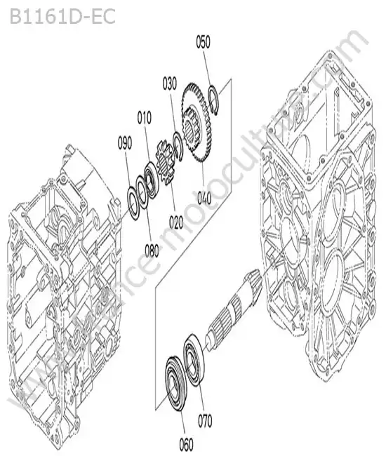 Changement gamme KUBOTA B1161