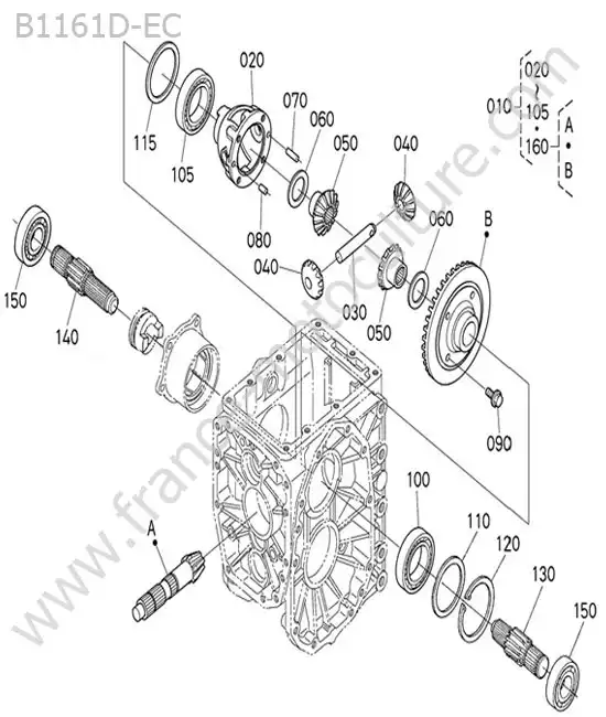 Differentiel arriere KUBOTA B1161