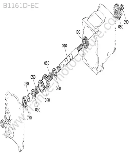 Arbre entrainement KUBOTA B1161