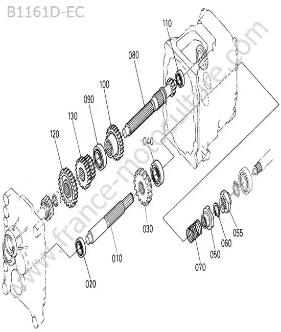 Arbre 3/4 KUBOTA B1161