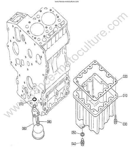 Carter huile KUBOTA B1220