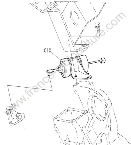 Arret moteur KUBOTA B1220