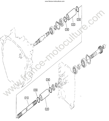 Arbre transmission KUBOTA B1220