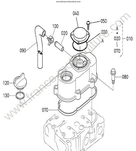 Couvre culasse KUBOTA B1220