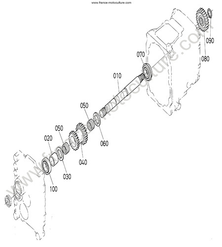 Arbre entrainement KUBOTA B1220