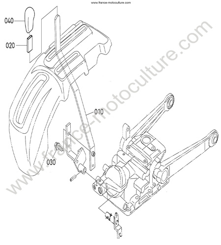 Levier distributeur KUBOTA B1220