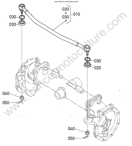 Accouplement direction KUBOTA B1220