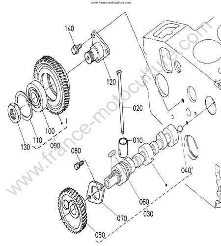 Arbre cames KUBOTA B1220