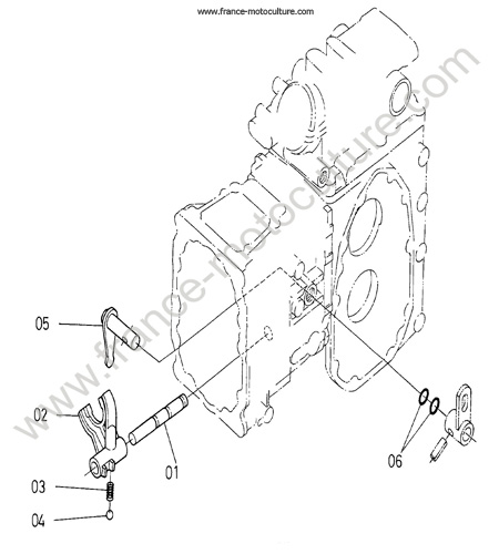 Fourchette rampante KUBOTA B1410