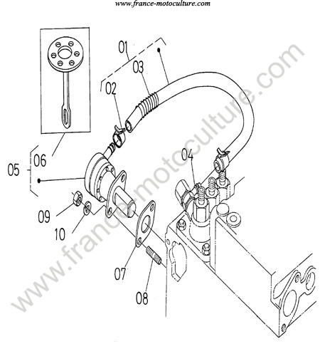 Pompe alimentation KUBOTA B1550