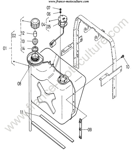 Reservoir KUBOTA B1550