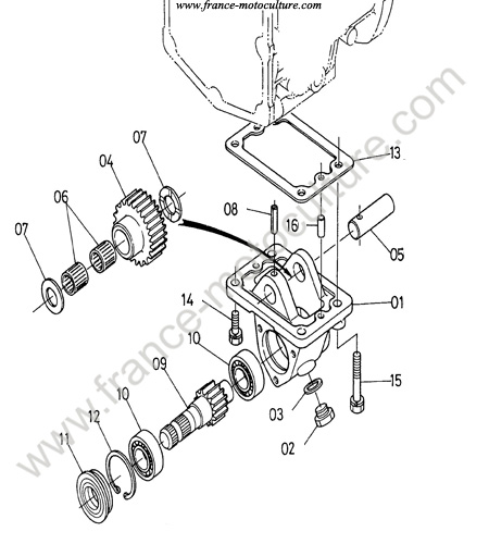 Prise force ventrale KUBOTA B1550