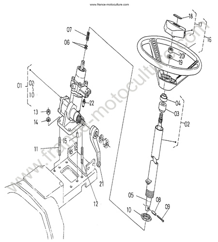 Direction assistée KUBOTA B1550