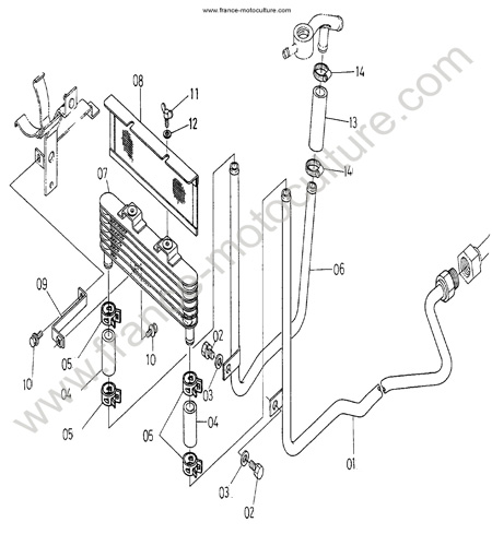 Refroidisseur huile KUBOTA B1550
